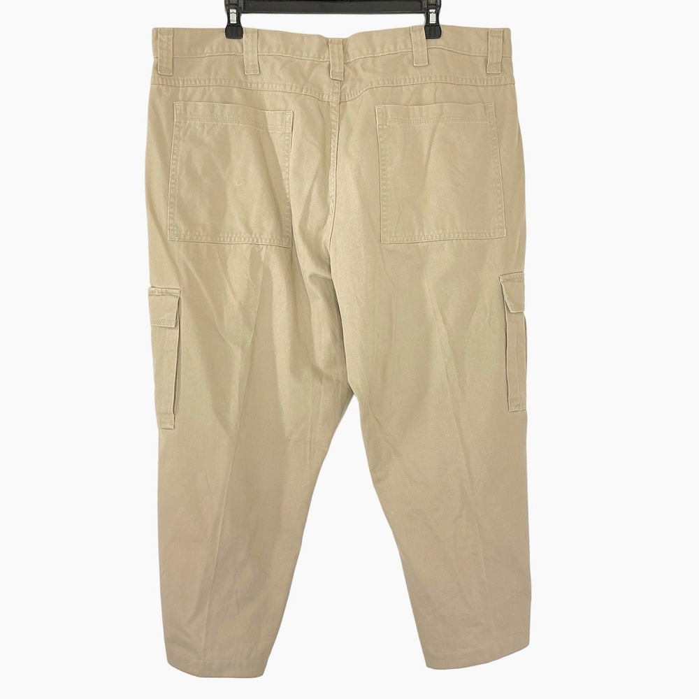 Wrangler Cargo Pants Men's Size 40x30‎ Khaki Workwear 100% Cotton Tan - Picture 8 of 8